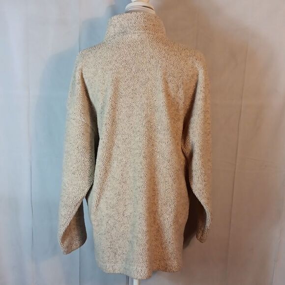 Coldwater Creek Quarter Zip Sherpa Pullover - Picture 4 of 7